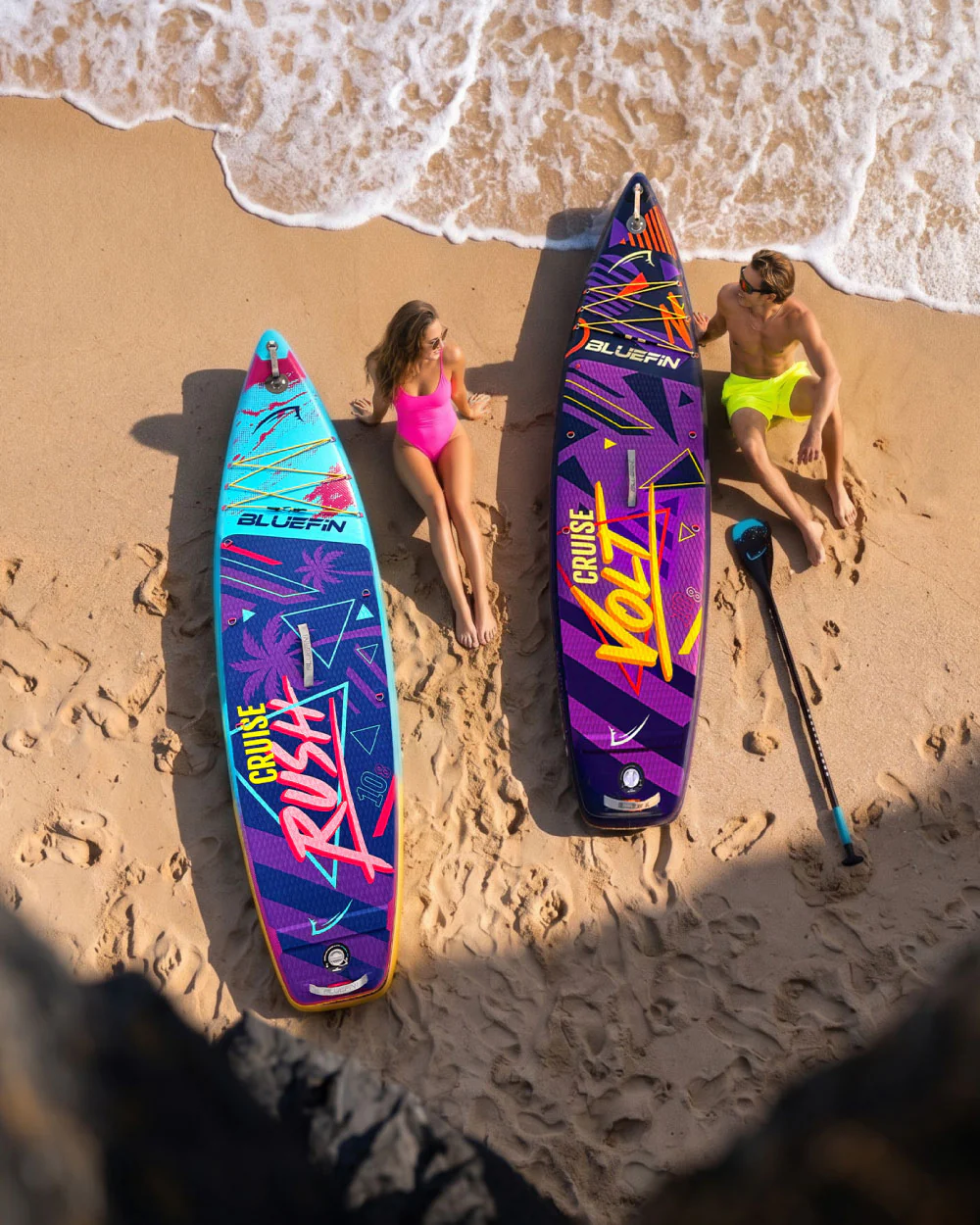 80's Edition Cruise Rush 10'8 Premium Inflatable SUP Paddleboard - Image 7
