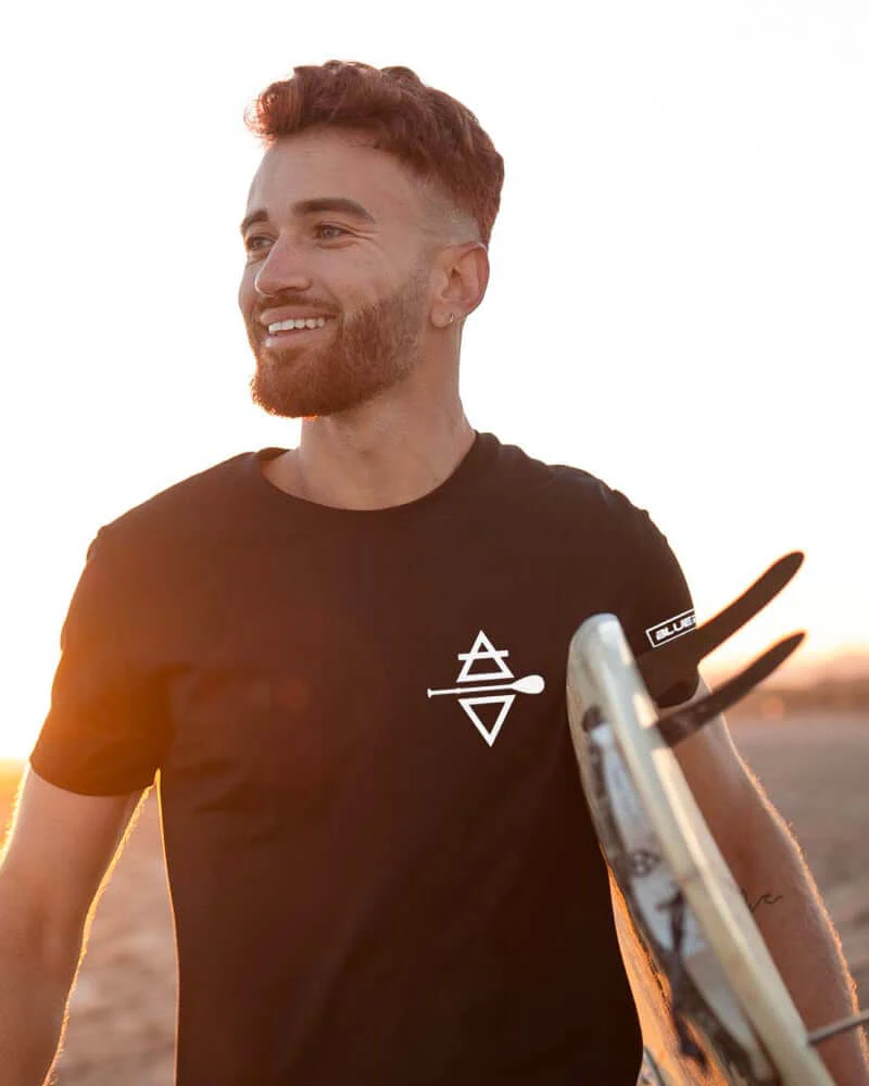 Born To Paddle Black T-Shirt - Image 3