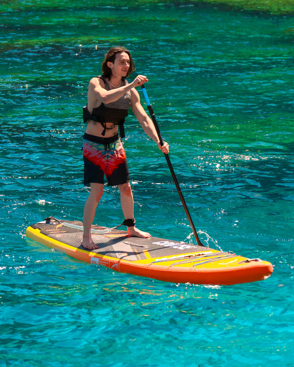 Orange Sunset Cruise 10'8 Premium Inflatable SUP Paddleboard - Image 3