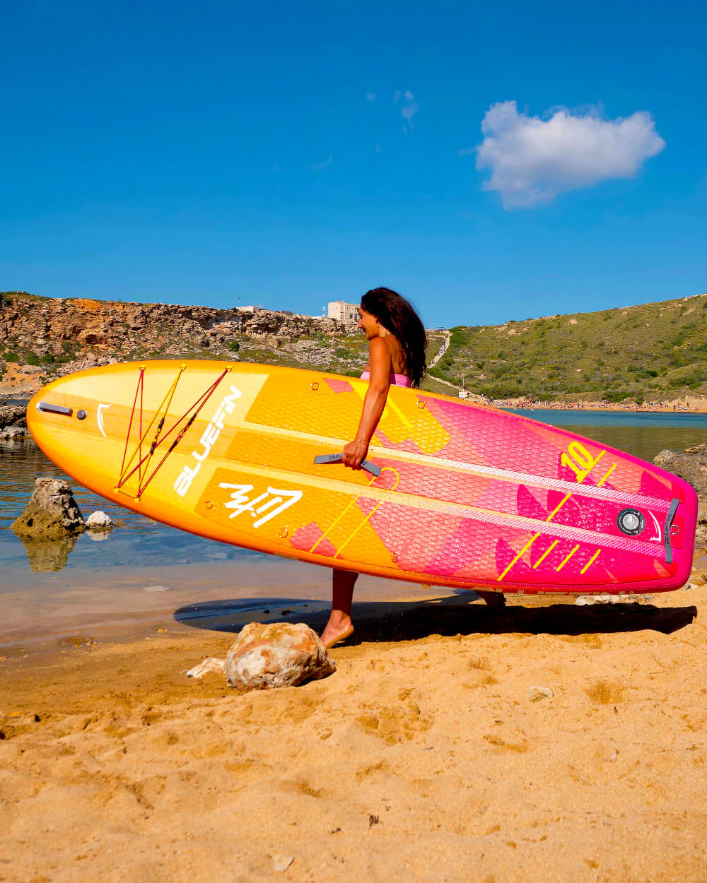 Pink Coral Compact Lite 10' Inflatable SUP Paddleboard - Image 6